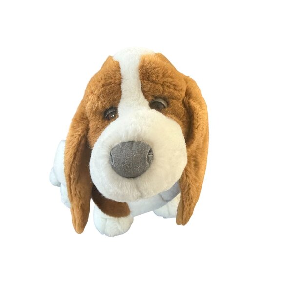Land Love by Windsor Toys Vtg 1985 Bassett Hound Puppy Dog Plush Stuffie Korea - Picture 7 of 12